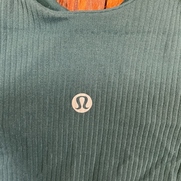 Lululemon Align Ribbed Green Jasper Crop Tank Top Size 4 - Picture 7 of 8